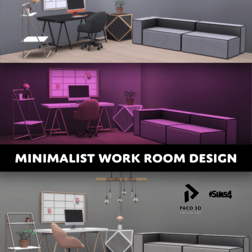 Minimalist Work Room Design