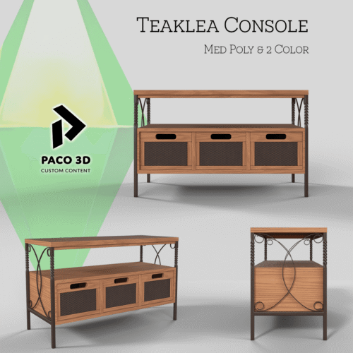 Teaklea Console & Atelier Dresser