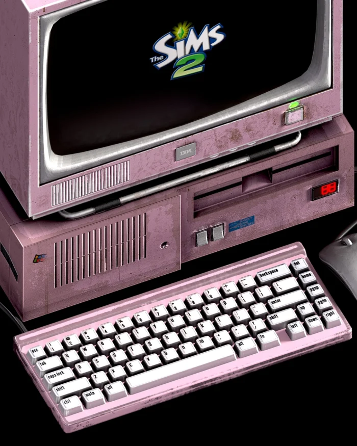 Old Desktop - Low Poly & Functional