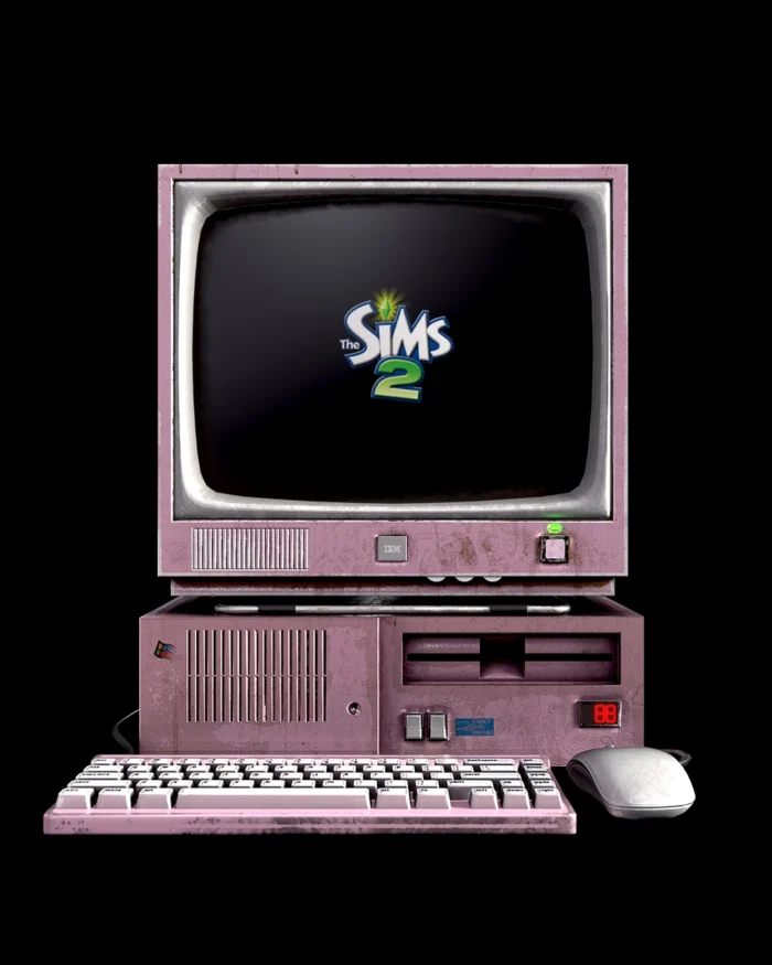 Old Desktop - Low Poly & Functional