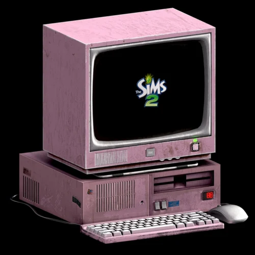 Old Desktop - Low Poly & Functional
