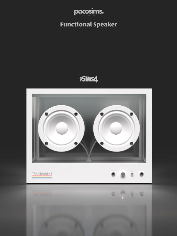 Transparent Functional Speaker