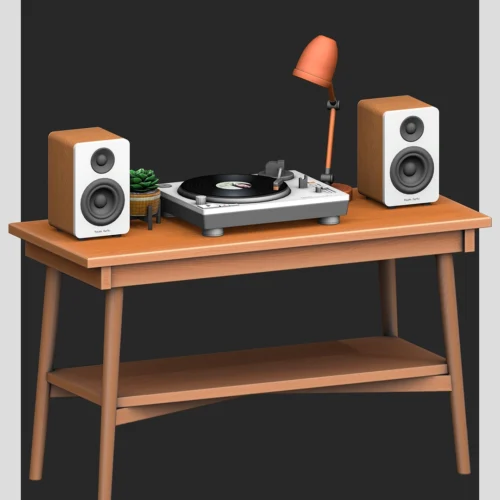 🎧 TECHX – Animated Vinyl Set