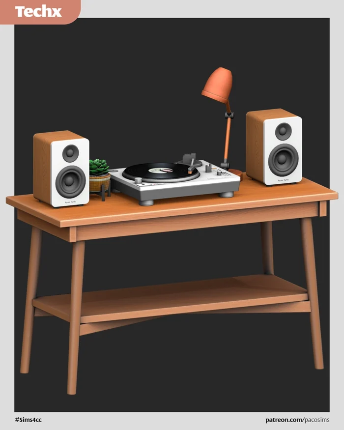 🎧 TECHX – Animated Vinyl Set