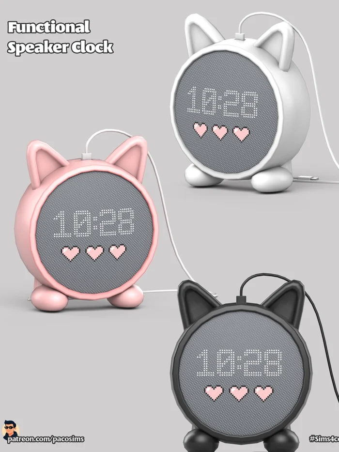 Mini Desk Clock (Stereo Functional)